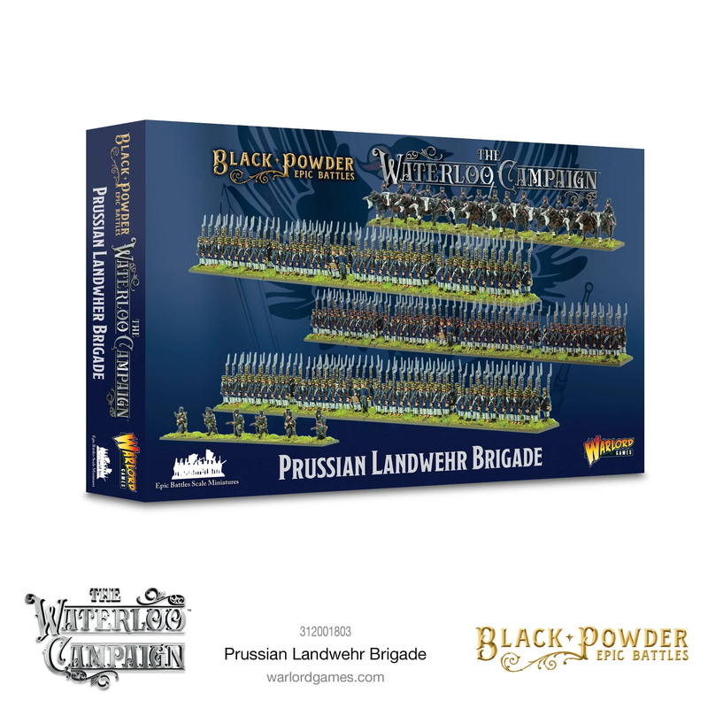 Black Powder: Epic Battles - Waterloo Prussian Landwehr Brigade (15mm)