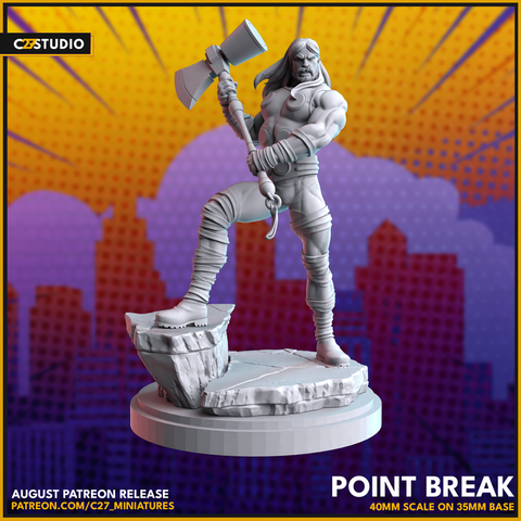 Thor (Ultimates) 40mm Scale Miniature | Crisis Protocol Proxy | C27