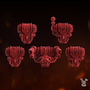 Celestial Blades Backpacks Set x5 | DakkaDakka | Grim Dark | Fantasy | One Page Rules