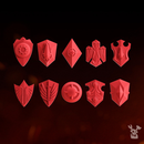 Celestial Blades Shoulder Guards Set x10 | DakkaDakka | Grim Dark | Fantasy | One Page Rules