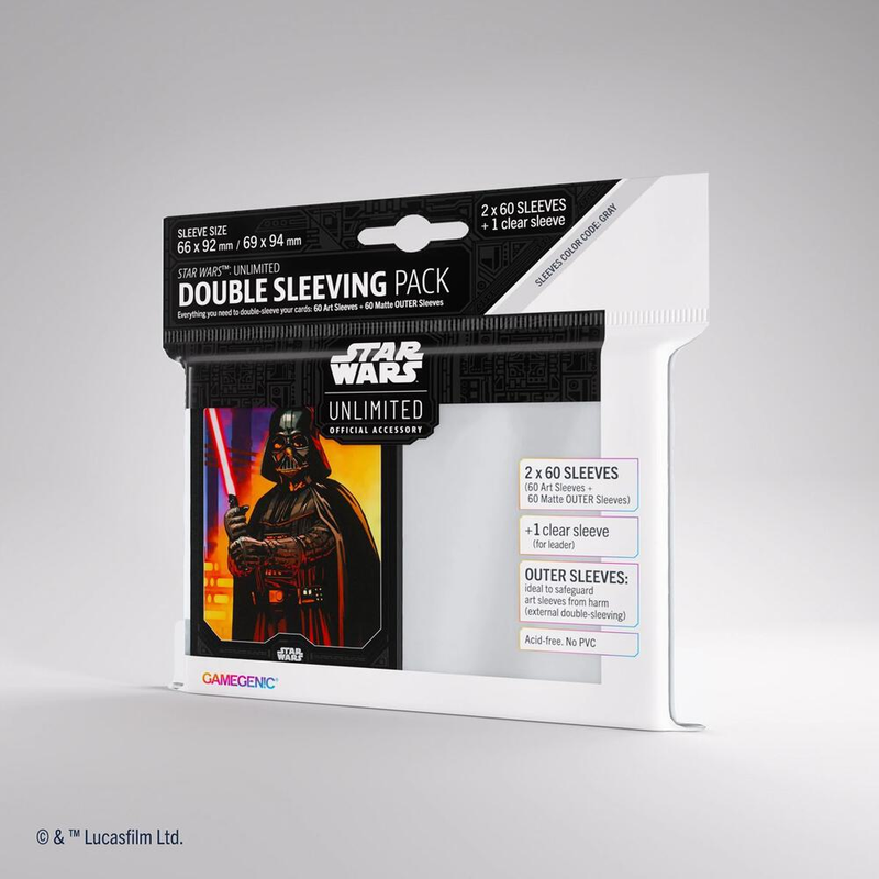 Star Wars: Unlimited Art Sleeves With Outer Sleeves- Darth Vader