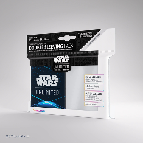 Star Wars: Unlimited Art Sleeves With Outer Sleeves- Blue