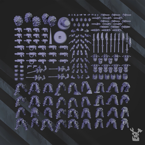 White Megalodon Clan Build Kit | DakkaDakka | Grim Dark