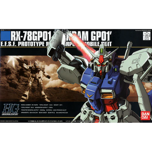 Bandai Spirits HGUC 013 1/144 RX-78 GP01 Gundam Zephyranthes Model Kit