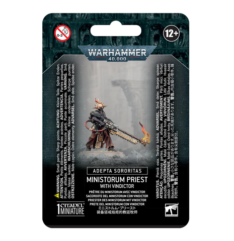 Warhammer 40k: Adepta Sororitas - Ministorum Priest with Vindicator
