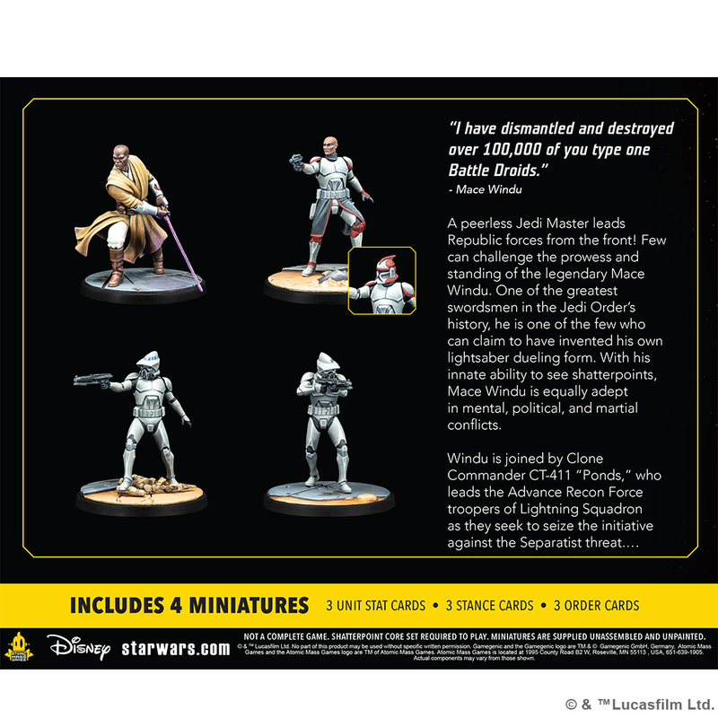 STAR WARS: SHATTERPOINT - THIS PARTY'S OVER: MACE WINDU SQUAD PACK