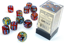 Nebula: 16mm d6 Primary/blue Luminary Dice Block (12 dice)