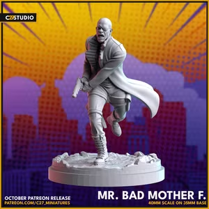 Nick Fury (MCU) 40mm Scale Miniature | Crisis Protocol Proxy | C27