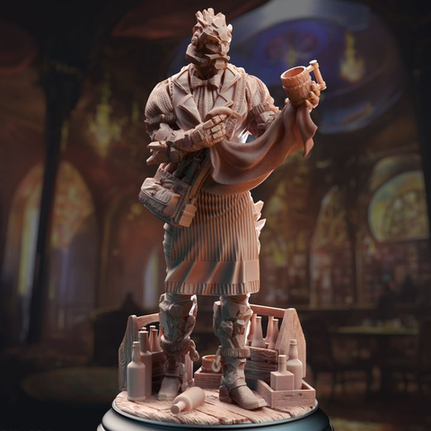 Warforged Bartender - Brick | DM Stash | DnD | Fantasy | Miniature