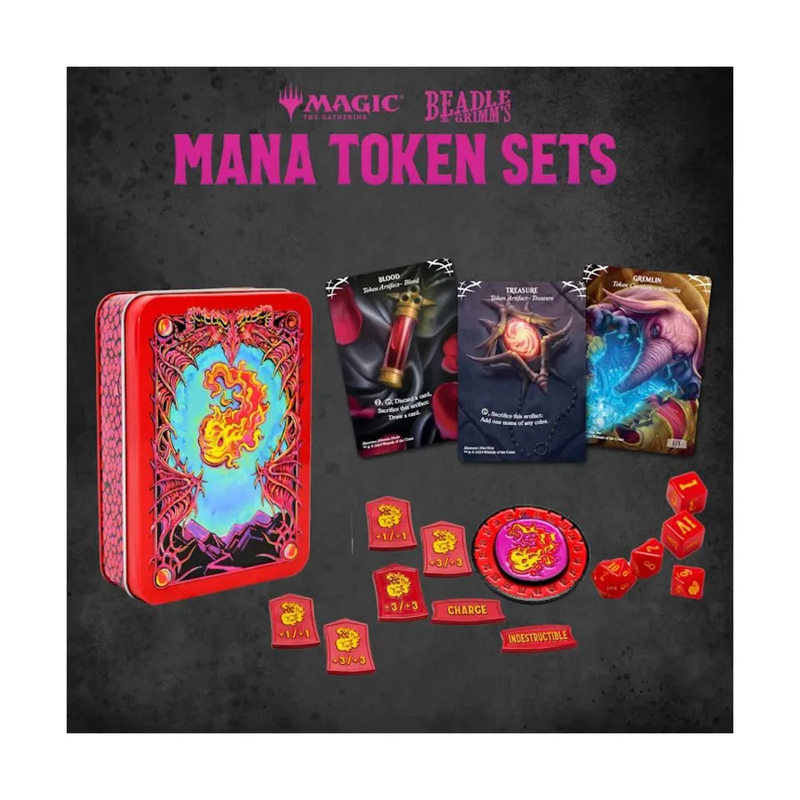 MTG: Token Set - Red Mana Metal Token Set