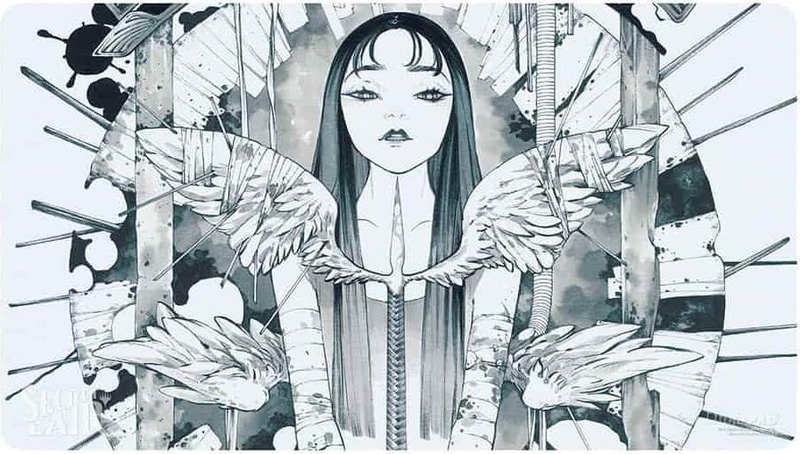 Secret Lair 2024: Peach Momoko - Deep Thoughts Deep Feelings: Psychic Corrosion Playmat for Magic: The Gathering