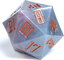 Dice: Mega 55MM- Milky Way Pink 55mm D20