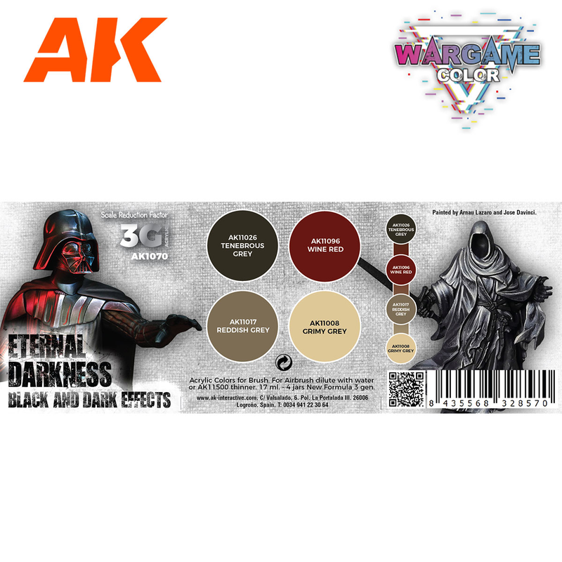 AK Interactive Wargame Color Eternal Darkness Set