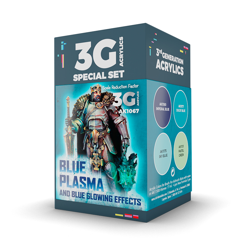 AK Interactive Wargame Color Blue Plasma Set