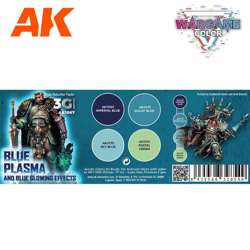 AK Interactive Wargame Color Blue Plasma Set