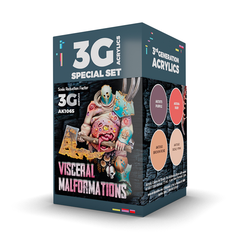 AK Interactive Wargame Color Visceral Malformations Set