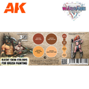 AK Interactive Wargame Color Basic Skin Colors Set