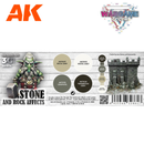 AK Interactive Wargame Color Stone and Rock Effects Set