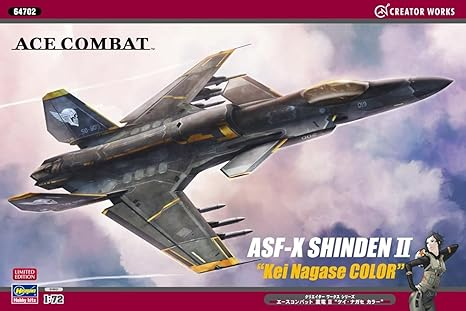 Hasegawa 1/72 Ace Combat ASF-X Shinden II KEI Nagase Limited Edition