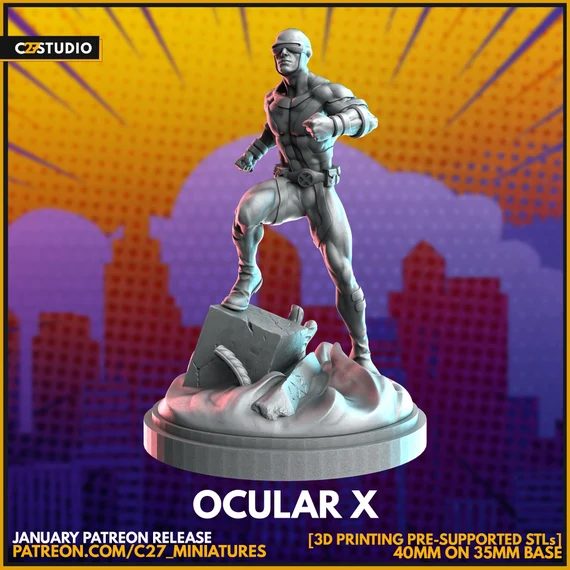 Cyclops 40mm Scale Miniature | Crisis Protocol Proxy | C27