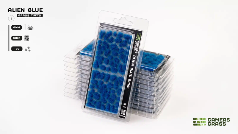 Gamers Grass: Laser Plants: Alien Blue (Wild) (6mm)