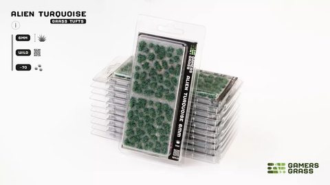 Gamers Grass: Laser Plants: Alien Turquoise (6mm)