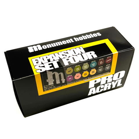 Monument Hobbies Pro Acryl Expansion Set #4 - 12 Colors