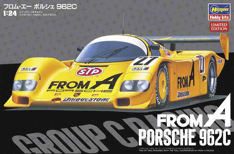 Hasegawa 1/24 Group C German Race Car, From A Porsche 962C