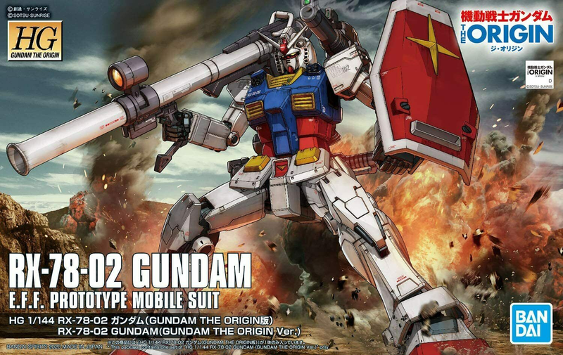 Bandai Spirits HG 1/144 RX-78-02 Gundam Model Kit