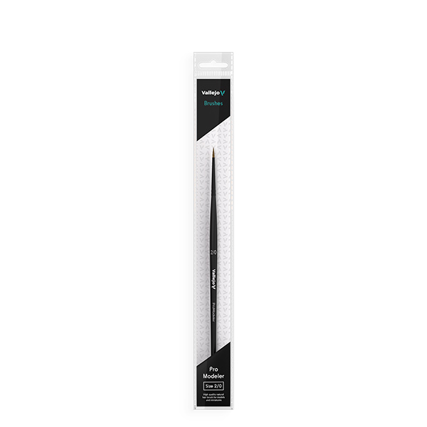 Vallejo Natural Hair Round Brush No. 2/0