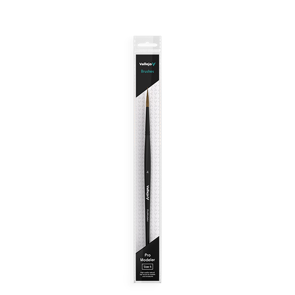 Vallejo Natural Hair Round Brush No. 4