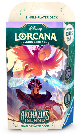 Disney Lorcana: Archazia's Island starter deck amethyst and stel