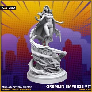 Goblin Queen 40mm Scale Miniature | Crisis Protocol Proxy | C27