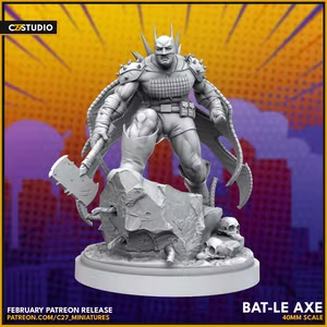 Absolute Batman 40mm Scale Miniature | Crisis Protocol Proxy | C27