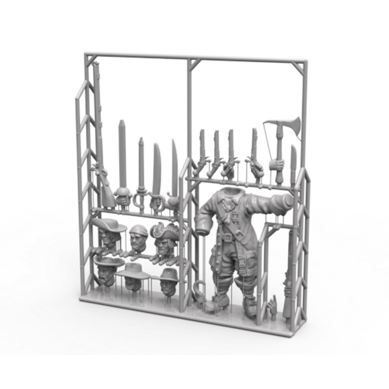 Port Royal Customizable Character Sprue