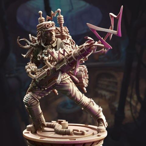 Human Lightning Artificer - Jacquie Sparkes | DM Stash