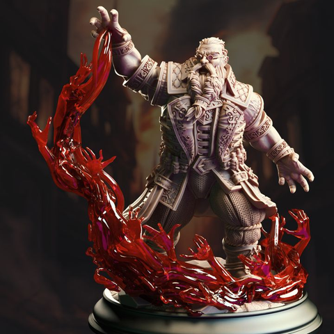 Dwarf Blood Mage - Korgrin Bloodstone | DM Stash | DnD | Fantasy | Miniature