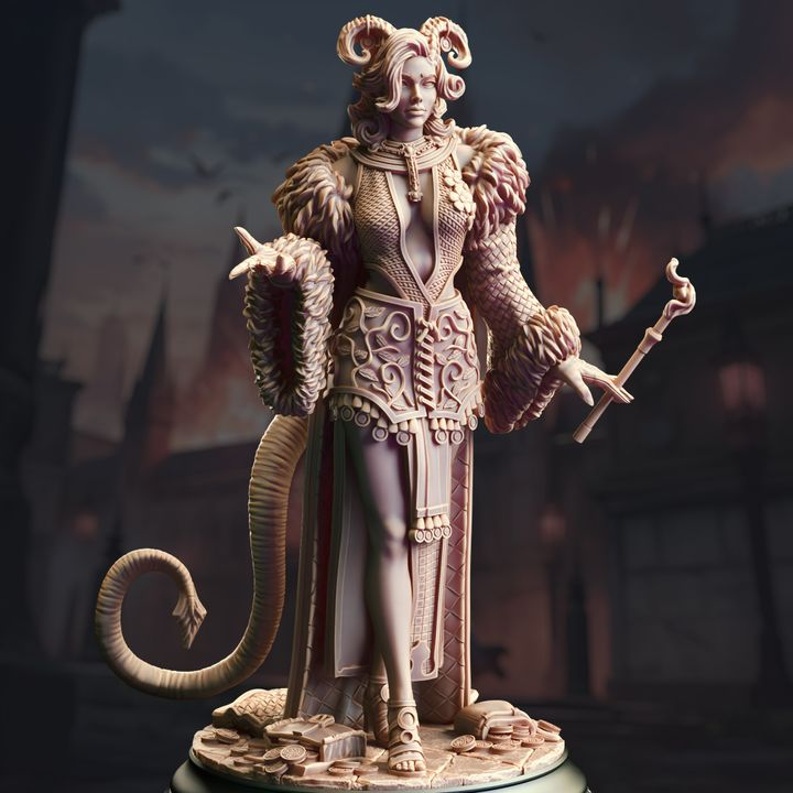 Tiefling Alluring Sorceress - Madame Octavia | DM Stash