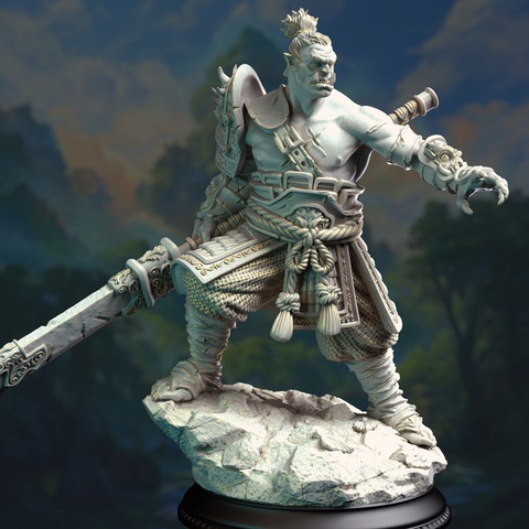Eastern Orc Battlemaster - Bao Long | DM Stash | DnD | Fantasy | Miniature