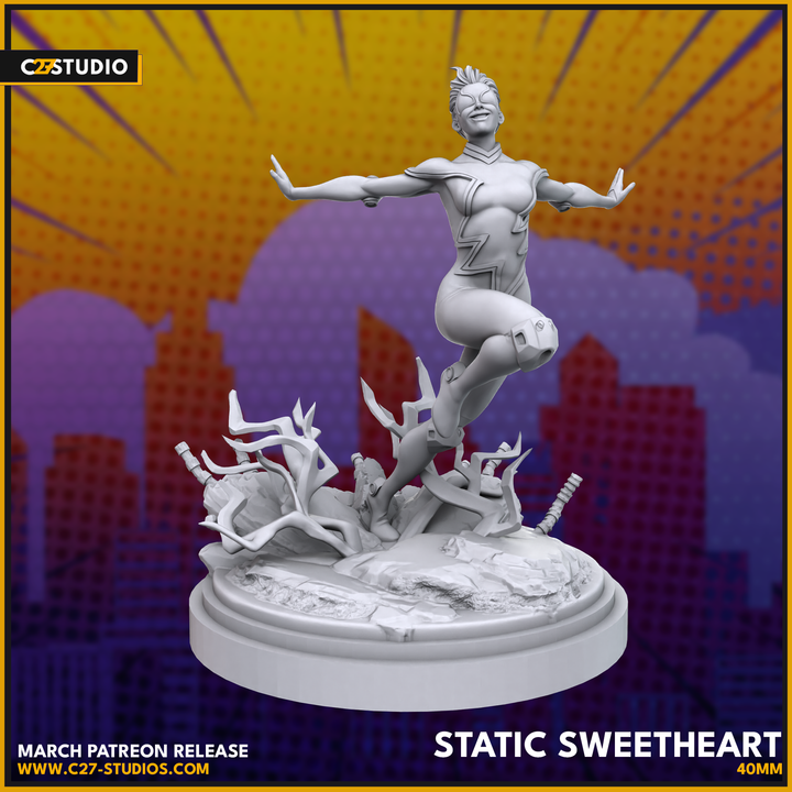 Jolt 40mm Scale Miniature | Crisis Protocol Proxy | C27