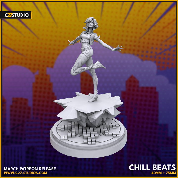 Luna Snow 40mm Scale Miniature | Crisis Protocol Proxy | C27