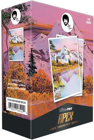Bob Ross APEX Deck Protector Sleeves - Mighty Mountain Lake (105-pack)