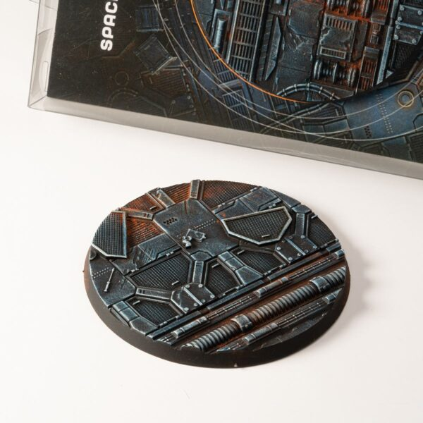 Gamers Grass Spaceship Corridor Premade Round Bases 80mm (1 Pack)