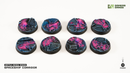 Gamers Grass Alien Infestation Premade Round Bases 28mm (8 Pack)