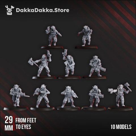 Gorggrot Tactic Squad (x10) (pre-assembled) | DakkaDakka | Grim Dark