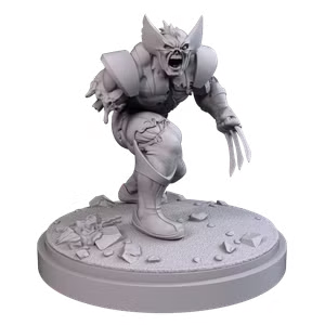 Zombie Wolverine 40mm Scale Miniature | Crisis Protocol Proxy | C27