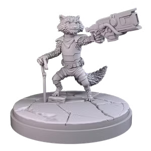 Rocket Raccoon (Wastelanders) 40mm Scale Miniature | Crisis Protocol Proxy | C27