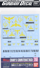 Bandai Spirits GD-072 HG 1/144 Char's Counterattack Zeon Ver. Multiuse Waterslide Decals