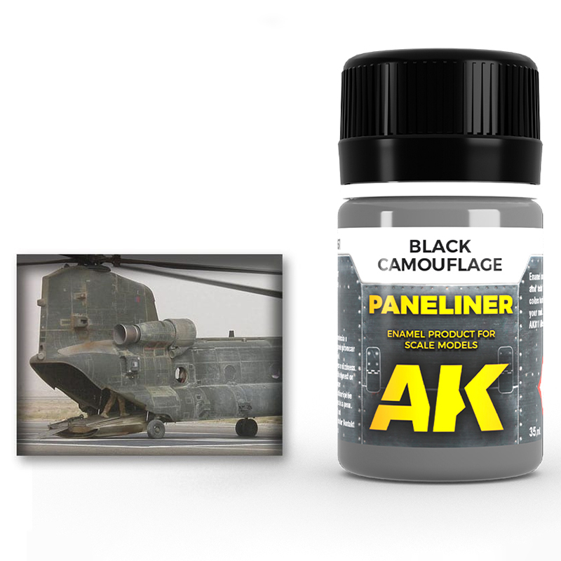 AK Interactive Paneliner For Black Camouflage 35ml