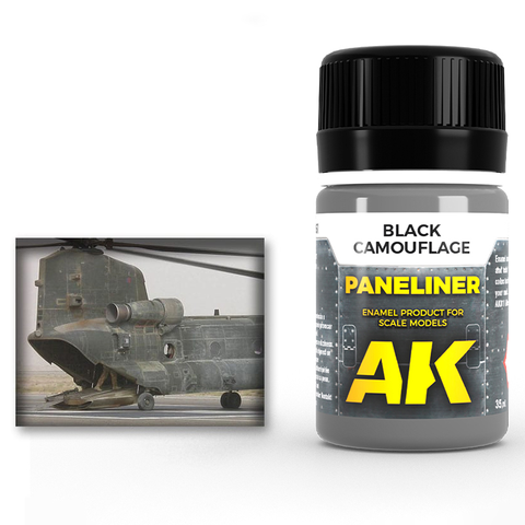 AK Interactive Paneliner For Black Camouflage 35ml